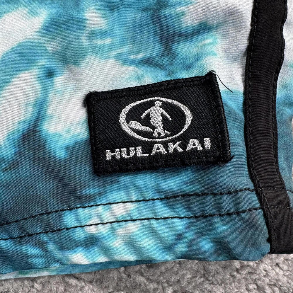Hulakai Men's Board Shorts Swim Trunks Size 38 Surf Swim Palms Striped - Picture 2 of 8